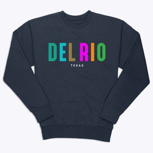 Del Rio Texas Color Pop Premium Crewneck Sweatshirt