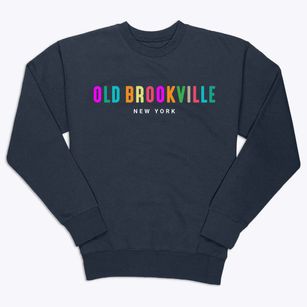 Old Brookville New York Color Pop Premium Crewneck Sweatshirt
