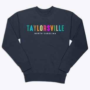 Taylorsville North Carolina Color Pop Premium Crewneck Sweatshirt