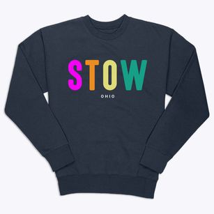 Stow Ohio Color Pop Premium Crewneck Sweatshirt