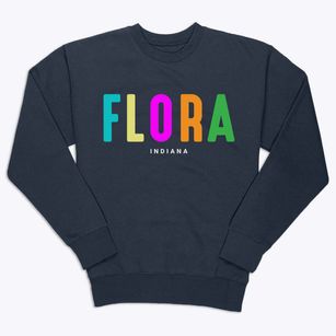 Flora Indiana Color Pop Premium Crewneck Sweatshirt