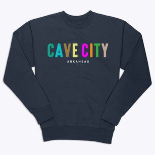 Cave City Arkansas Color Pop Premium Crewneck Sweatshirt