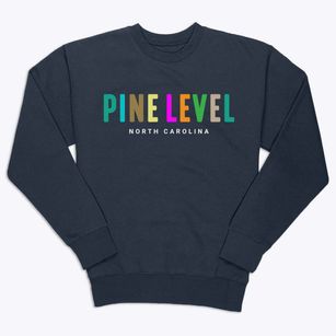 Pine Level North Carolina Color Pop Premium Crewneck Sweatshirt