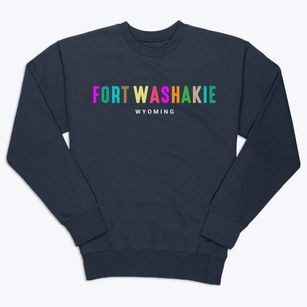 Fort Washakie Wyoming Color Pop Premium Crewneck Sweatshirt