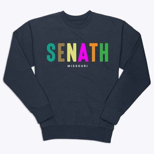 Senath Missouri Color Pop Premium Crewneck Sweatshirt
