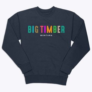 Big Timber Montana Color Pop Premium Crewneck Sweatshirt