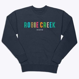 Robie Creek Idaho Color Pop Premium Crewneck Sweatshirt