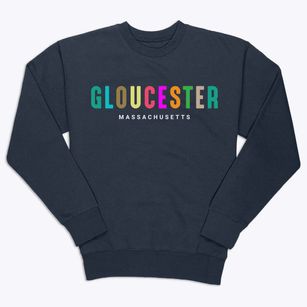 Gloucester Massachusetts Color Pop Premium Crewneck Sweatshirt