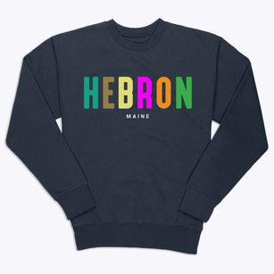 Hebron Maine Color Pop Premium Crewneck Sweatshirt
