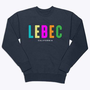 Lebec California Color Pop Premium Crewneck Sweatshirt