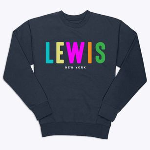 Lewis New York Color Pop Premium Crewneck Sweatshirt