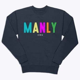 Manly Iowa Color Pop Premium Crewneck Sweatshirt