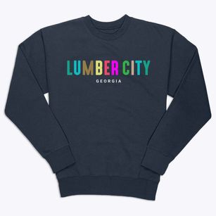 Lumber City Georgia Color Pop Premium Crewneck Sweatshirt