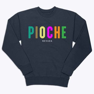 Pioche Nevada Color Pop Premium Crewneck Sweatshirt