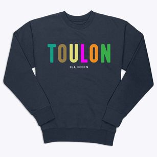 Toulon Illinois Color Pop Premium Crewneck Sweatshirt