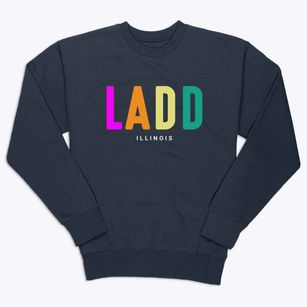 Ladd Illinois Color Pop Premium Crewneck Sweatshirt