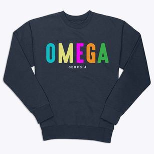Omega Georgia Color Pop Premium Crewneck Sweatshirt