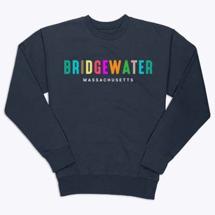 Bridgewater Massachusetts Color Pop Premium Crewneck Sweatshirt