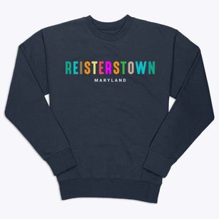Reisterstown Maryland Color Pop Premium Crewneck Sweatshirt