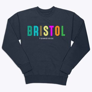 Bristol Tennessee Color Pop Premium Crewneck Sweatshirt