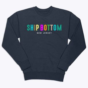 Ship Bottom New Jersey Color Pop Premium Crewneck Sweatshirt