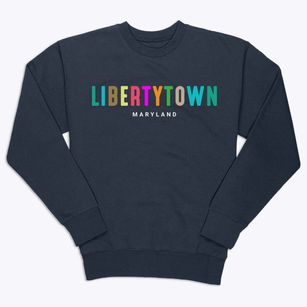 Libertytown Maryland Color Pop Premium Crewneck Sweatshirt