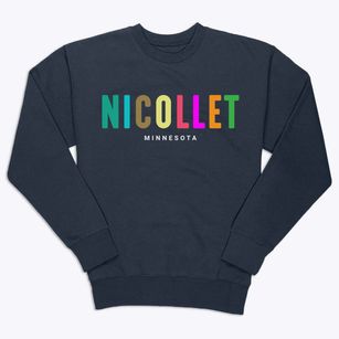 Nicollet Minnesota Color Pop Premium Crewneck Sweatshirt
