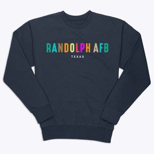 Randolph Afb Texas Color Pop Premium Crewneck Sweatshirt