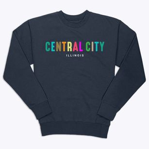 Central City Illinois Color Pop Premium Crewneck Sweatshirt