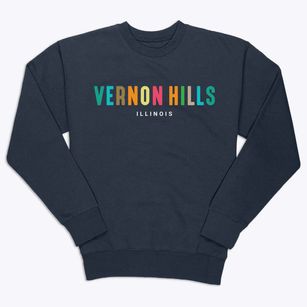 Vernon Hills Illinois Color Pop Premium Crewneck Sweatshirt