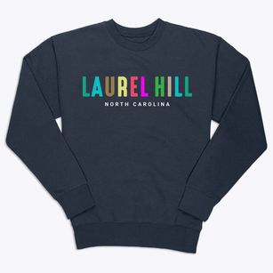 Laurel Hill North Carolina Color Pop Premium Crewneck Sweatshirt