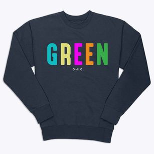 Green Ohio Color Pop Premium Crewneck Sweatshirt