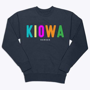 Kiowa Kansas Color Pop Premium Crewneck Sweatshirt