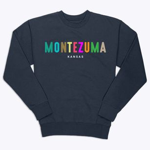 Montezuma Kansas Color Pop Premium Crewneck Sweatshirt
