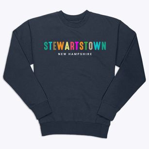 Stewartstown New Hampshire Color Pop Premium Crewneck Sweatshirt