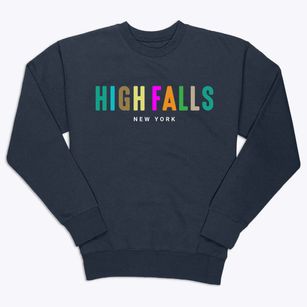 High Falls New York Color Pop Premium Crewneck Sweatshirt