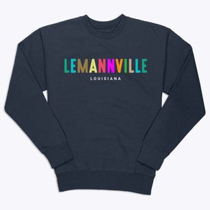Lemannville Louisiana Color Pop Premium Crewneck Sweatshirt