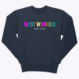West Winfield New York Color Pop Premium Crewneck Sweatshirt