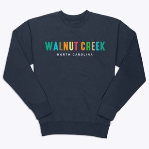 Walnut Creek North Carolina Color Pop Premium Crewneck Sweatshirt