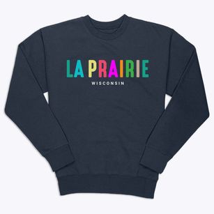 La Prairie Wisconsin Color Pop Premium Crewneck Sweatshirt