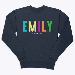 Emily Minnesota Color Pop Premium Crewneck Sweatshirt