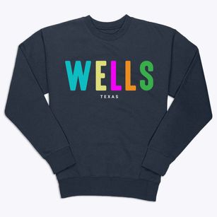 Wells Texas Color Pop Premium Crewneck Sweatshirt