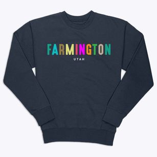 Farmington Utah Color Pop Premium Crewneck Sweatshirt