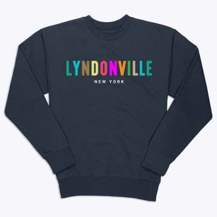 Lyndonville New York Color Pop Premium Crewneck Sweatshirt
