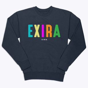 Exira Iowa Color Pop Premium Crewneck Sweatshirt