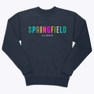 Springfield Illinois Color Pop Premium Crewneck Sweatshirt