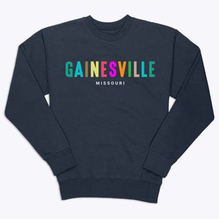 Gainesville Missouri Color Pop Premium Crewneck Sweatshirt
