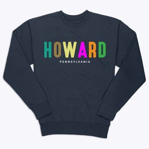 Howard Pennsylvania Color Pop Premium Crewneck Sweatshirt