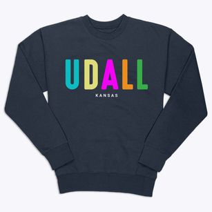 Udall Kansas Color Pop Premium Crewneck Sweatshirt