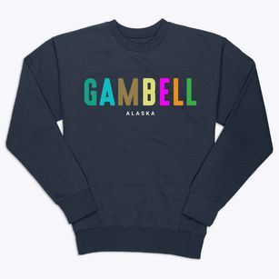 Gambell Alaska Color Pop Premium Crewneck Sweatshirt